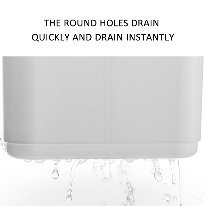 Multifunktionell skedgaffel Ätpinneförvaringshållare Box Dubbellagers bestick Dräneringsställ Organiseringsställ för kök