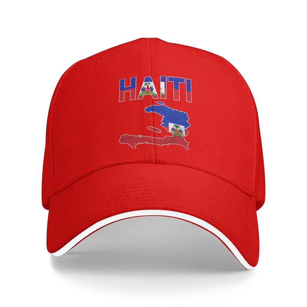 Sun Baseball Cap Happy Haitian Flag Day Cool Haiti Flag Map Haitian Custom DIY Hip Hop Hats Hot Sale Fashion Baseball Caps