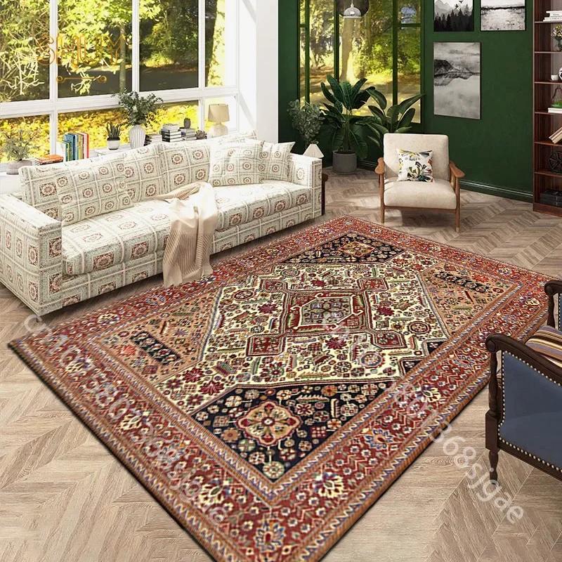 

Ковер в стиле бохо с геометрическим узором, декор для спальни, винтажный напольный коврик, ковры, украшение для гостиной, журнальные столики, коврик для ванной комнаты, противоскользящие коврики 30x50cm-12x20in