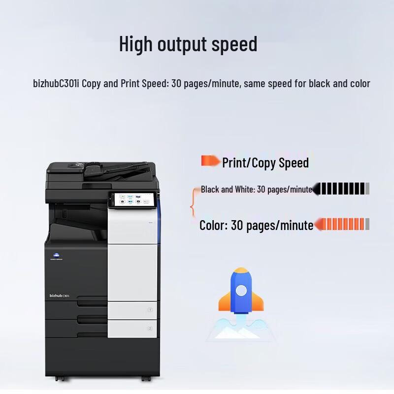 KONICA MINOLTA Bizhub C3xx Series Multifunction Color Copier CN Plug (adapter Included)