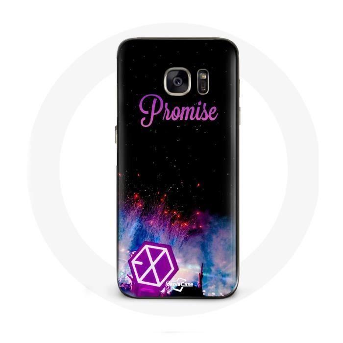 Coque pour Samsung Galaxy S6 Exo Groupe K-pop Logo Chanson Promise