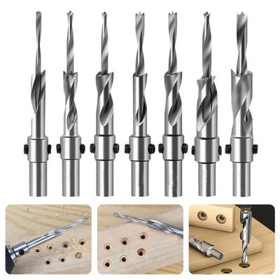 High Speed Steel Woodworking Punching Flat Bottom Drill Bit Drill Bit Countersunk Head Salad Drill Woodworking Drill