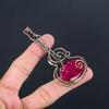 Ruby Jewelry, 999 Copper Wire Wrapped Pendant Handmade Gemstone Jewelry, Gifts For Wife Brand New Pendant