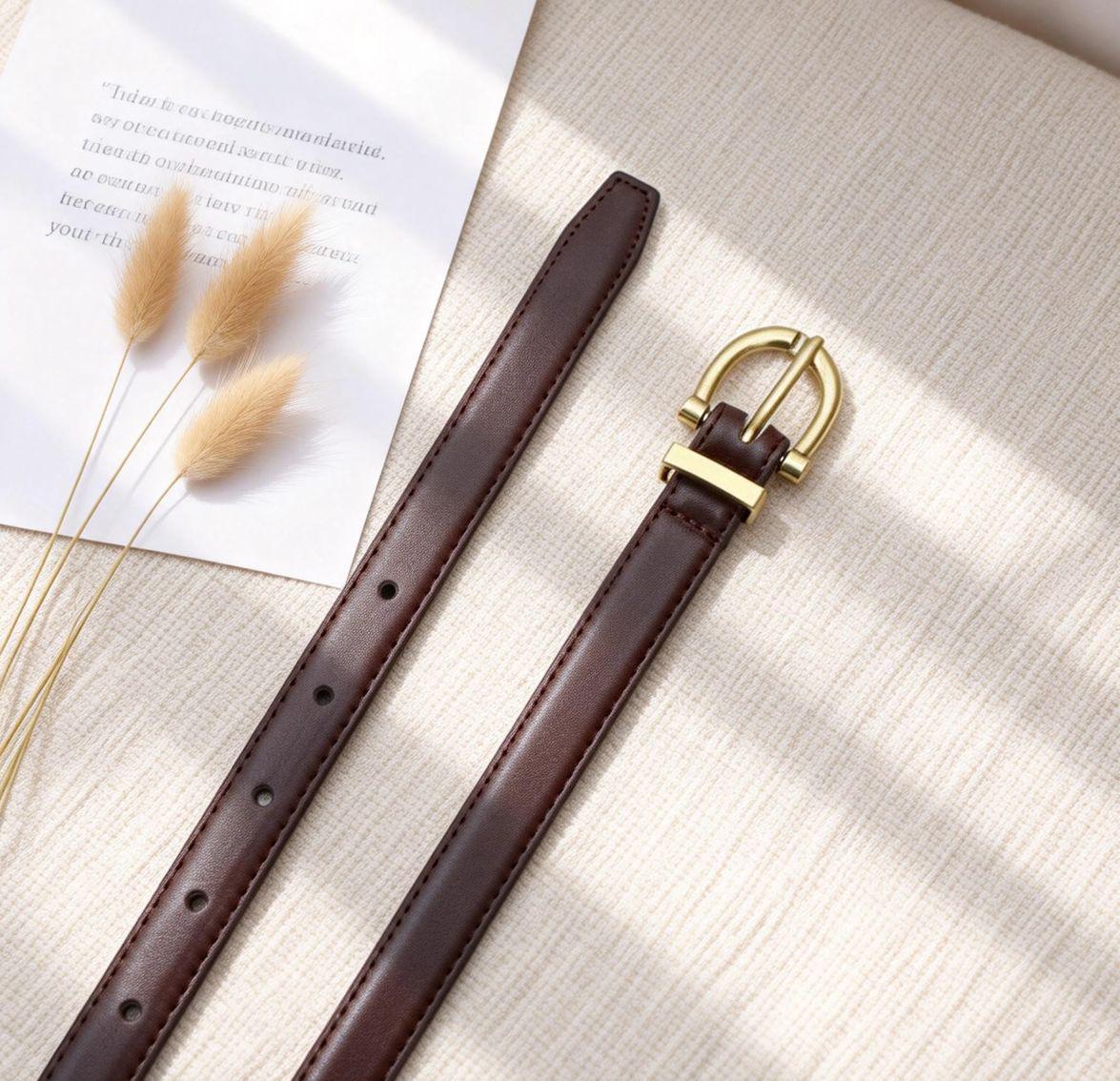 

Модный женский универсальный модный ремень в корейском стиле для джинсов 102 кофейный