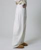UNKNOWN PLANET [Fleece Version Added] Daily Wide Denim Pants White