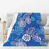 Monstera Deliciosa Palms Throw Blanket Tropical Plants Home Soft Cozy Blanket Lightweight Microplush Decor Blankets All Season