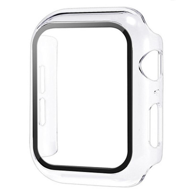 Glas+Hülle Für Apple Watch Hülle 9 8 7 6 SE 3 iWatch Zubehör Displayschutz Apple Watch Serie 44mm 40mm 38/42mm 45mm 41mm