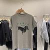 2025 NOWY Korea Dongdaemun Koszulka Damska Lato Czysty Nadruk Litery Okrągły Dekolt Krótki Rękaw Streetwear Moda