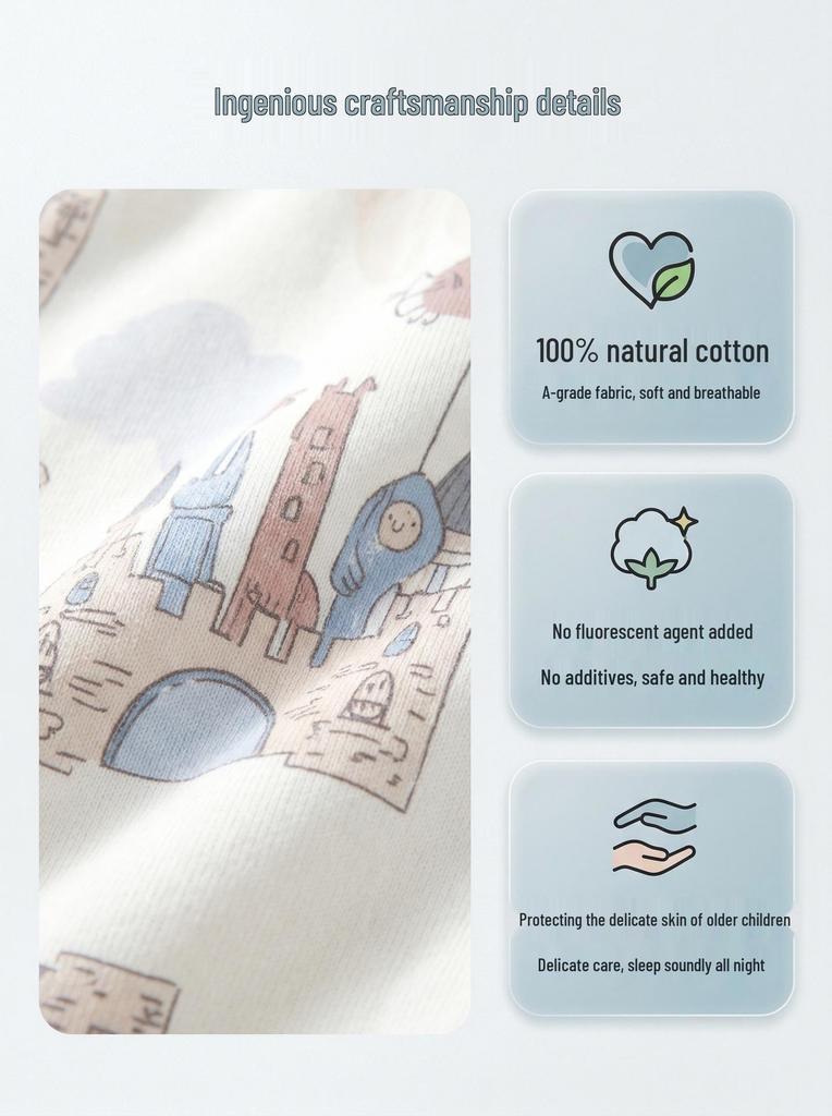 All-Season Toddler & Baby Split-Leg Cotton Sleeping Bag Pajamas