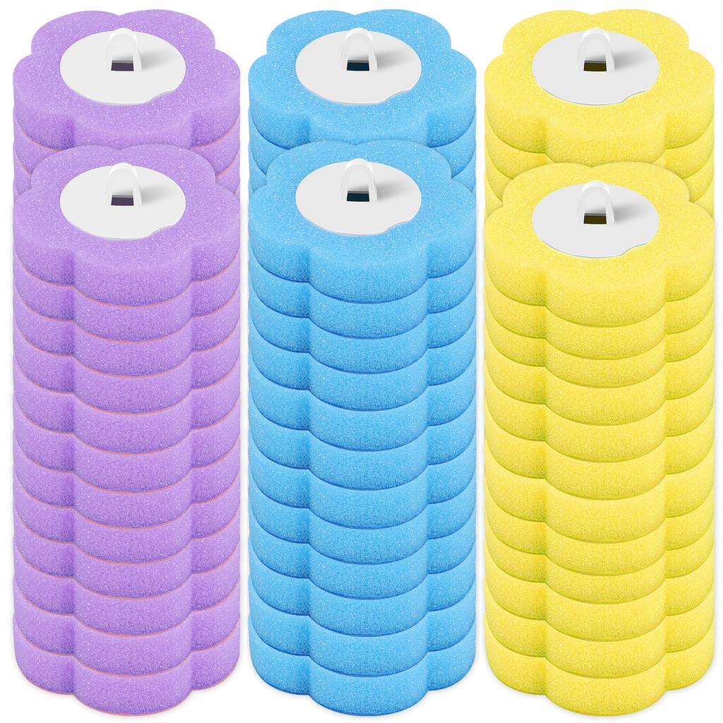 18-72 Pcs Disposable Toilet Brush Replacement Head Cleaning Kit Long Handle Toilet Bowl BrushWc Accessories Tool