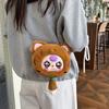 Super Cute Cartoon Lucky Cat Big Head Doll Toy Bag Cure Cute Cute Plush Baby Bag Messenger Bag