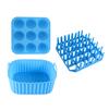 Air Fryer Silicone Basket Liners Large Square Oven Pan BBQ Grill Reusable Cake Molds for Hot Dogs Bacon Jelly