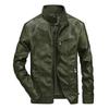 Good Quality Brand Motorcycle Leather Jackets Men Warm Patchwork Military Jacket Baseball Collar Pilot Leather Jacket Coats
