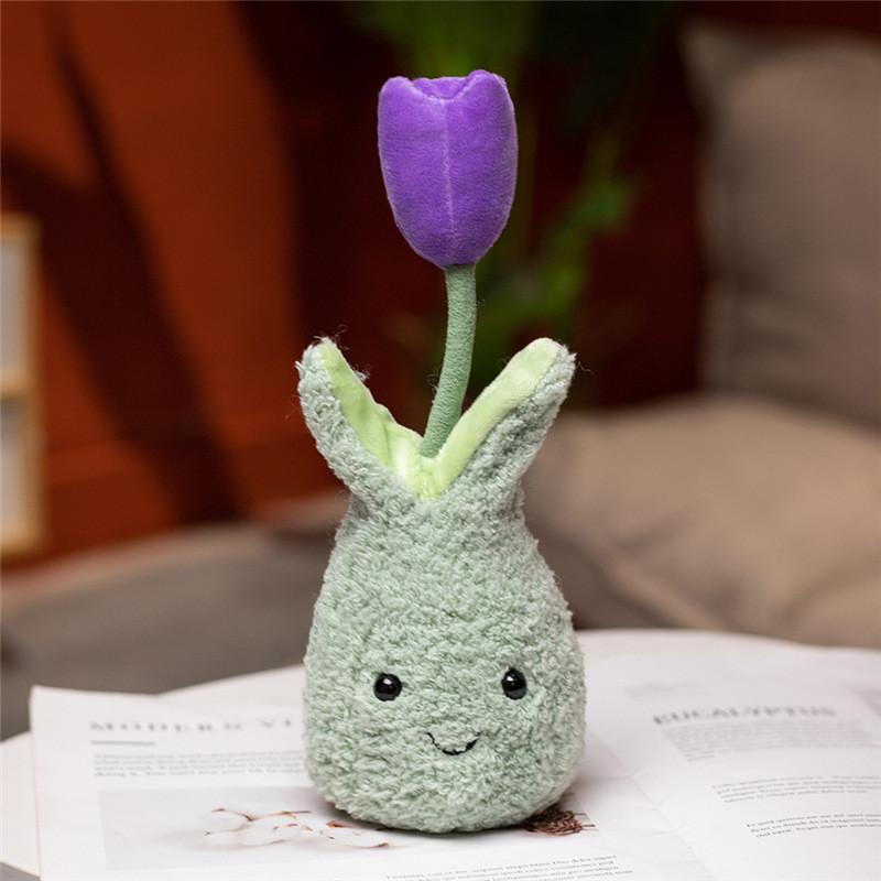 Tulip Succulent Adorable Plushie Toy Cute Cartoon Plant Kids Birthday Present