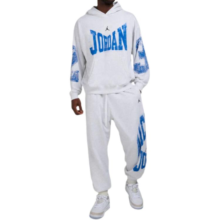 Jordan Brooklyn Letter Logo Loose Fit Long Sleeve Hoodie Men hoodies HV0093-051
