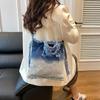 Washed Denim, Wandering Style, Niche Design, Crossbody Bag, Casual Women's Shoulder Bag, New Fashionable and Personalized Bag