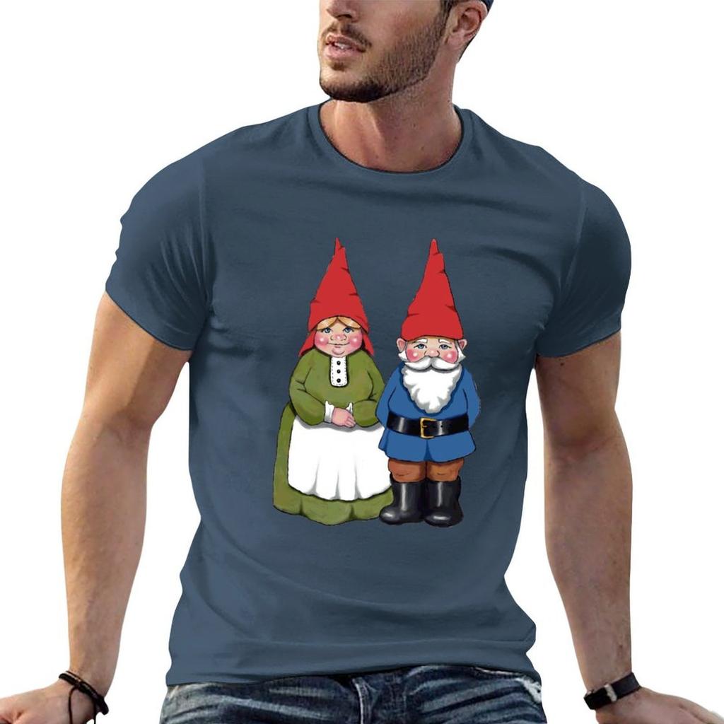 Gnome Couple Unisex And Wife Hand Drawn Gnomes Tshirt T Shirts For Unisex Pack Cotton T Shirts For Unisex Cotton Soft Tshirt