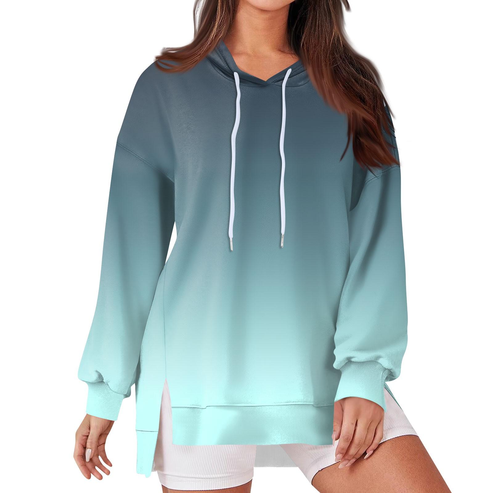 Женская модная повседневная толстовка с капюшоном — фото 7