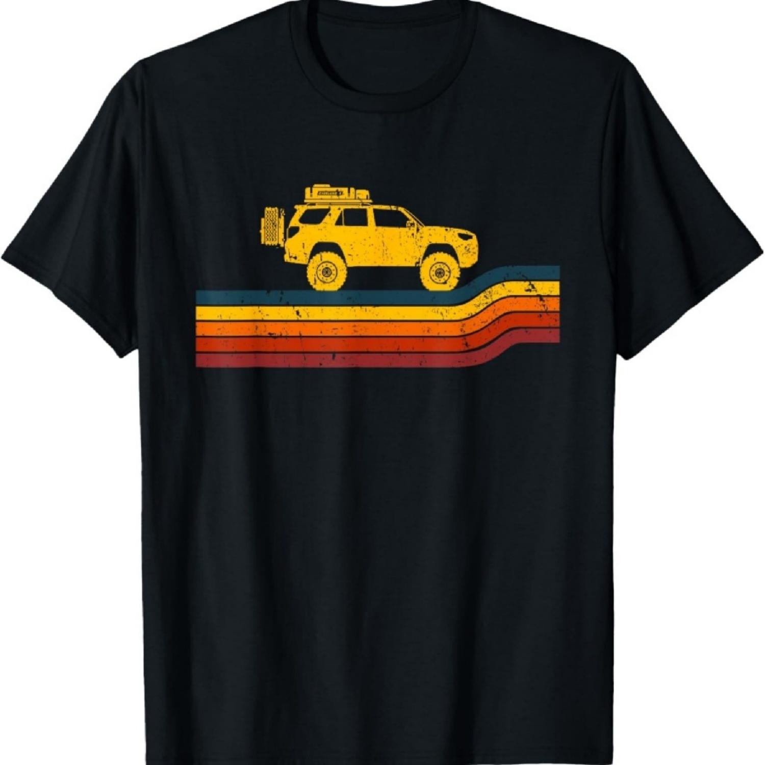Футболка Retro Runner Tracks 4x4 Offload Camping XXXXXL чёрный