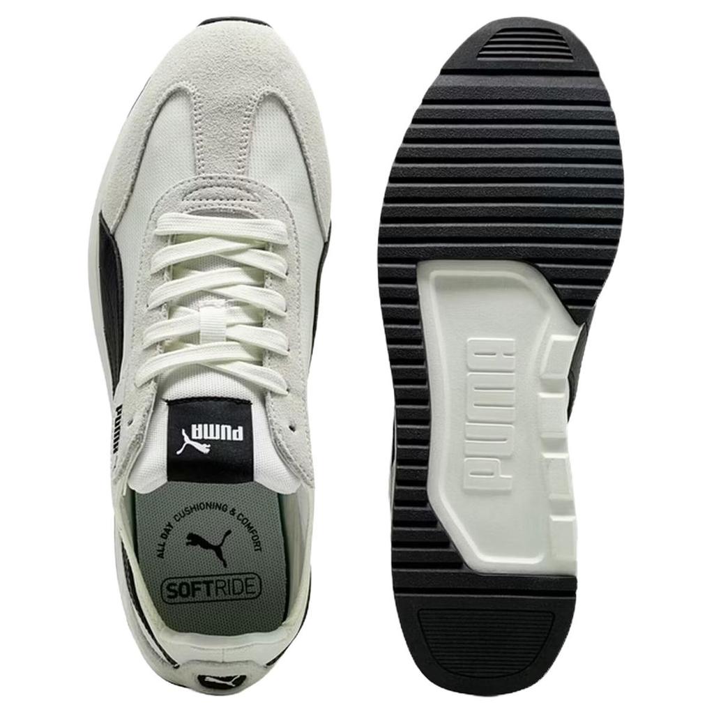 Puma Softride St I-Win Comfortable Fit Shock Absorption Low-Top Lifestyle Shoes Unisex Sneakers Warm-White Black 406172-01