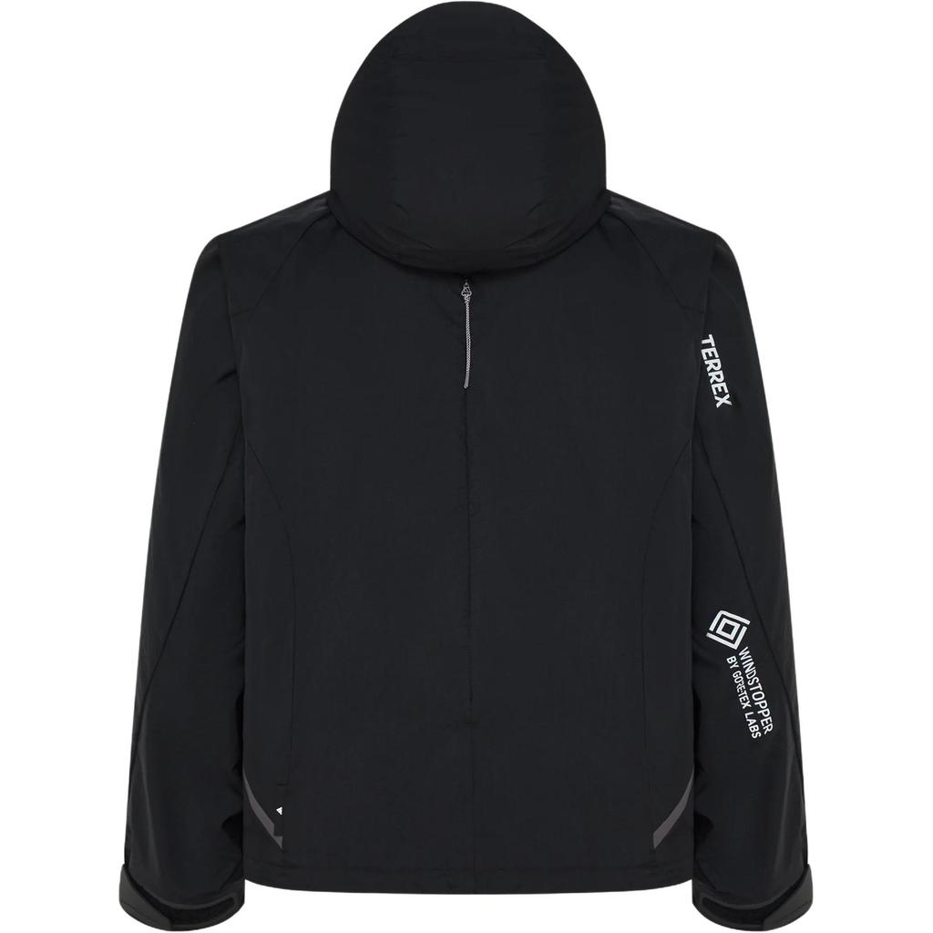 Adidas Terrex Jackets Men's Black Hooded Non Detachable Moderate KY7908