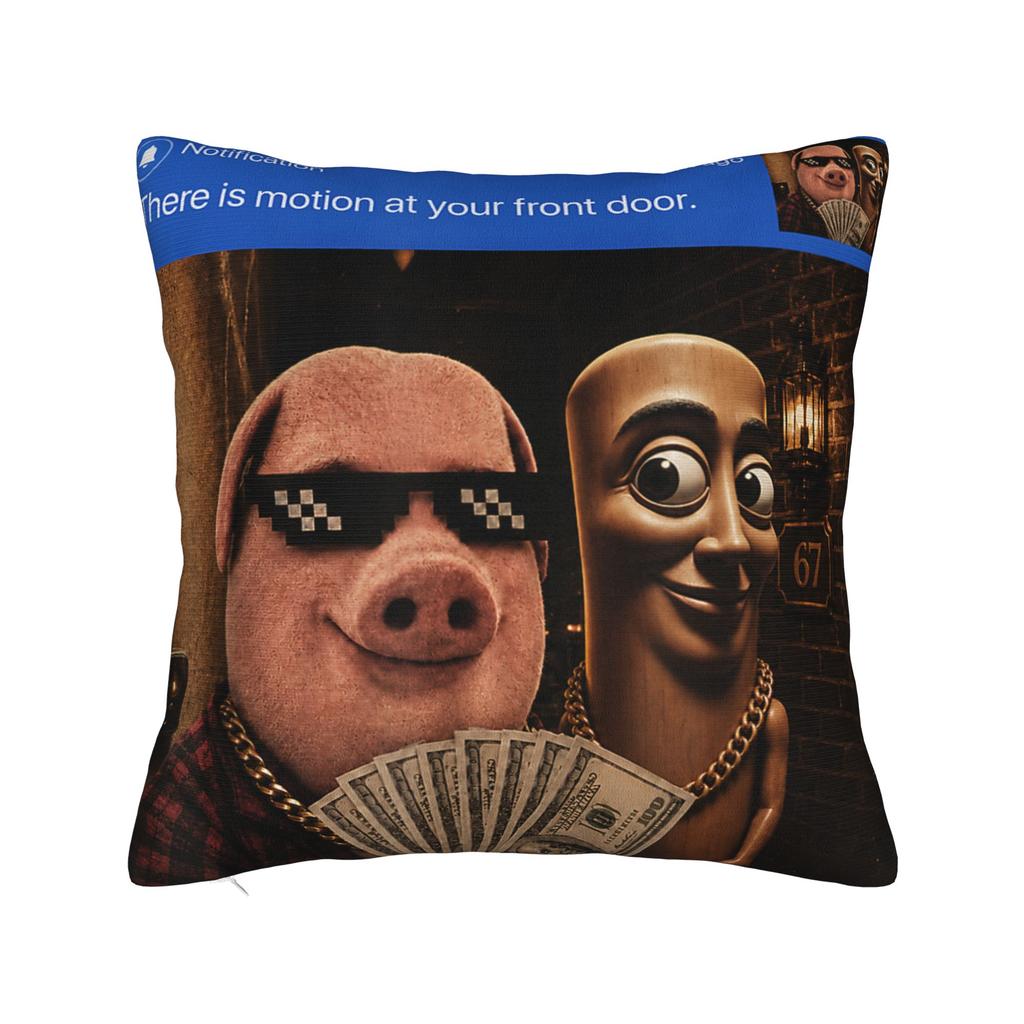 I Had So Much Potential Funny Tung Tung Sahur Six Seven Meme Pillow Case Square Pillow Cover For Sofa Car Home Decor Pillowcases