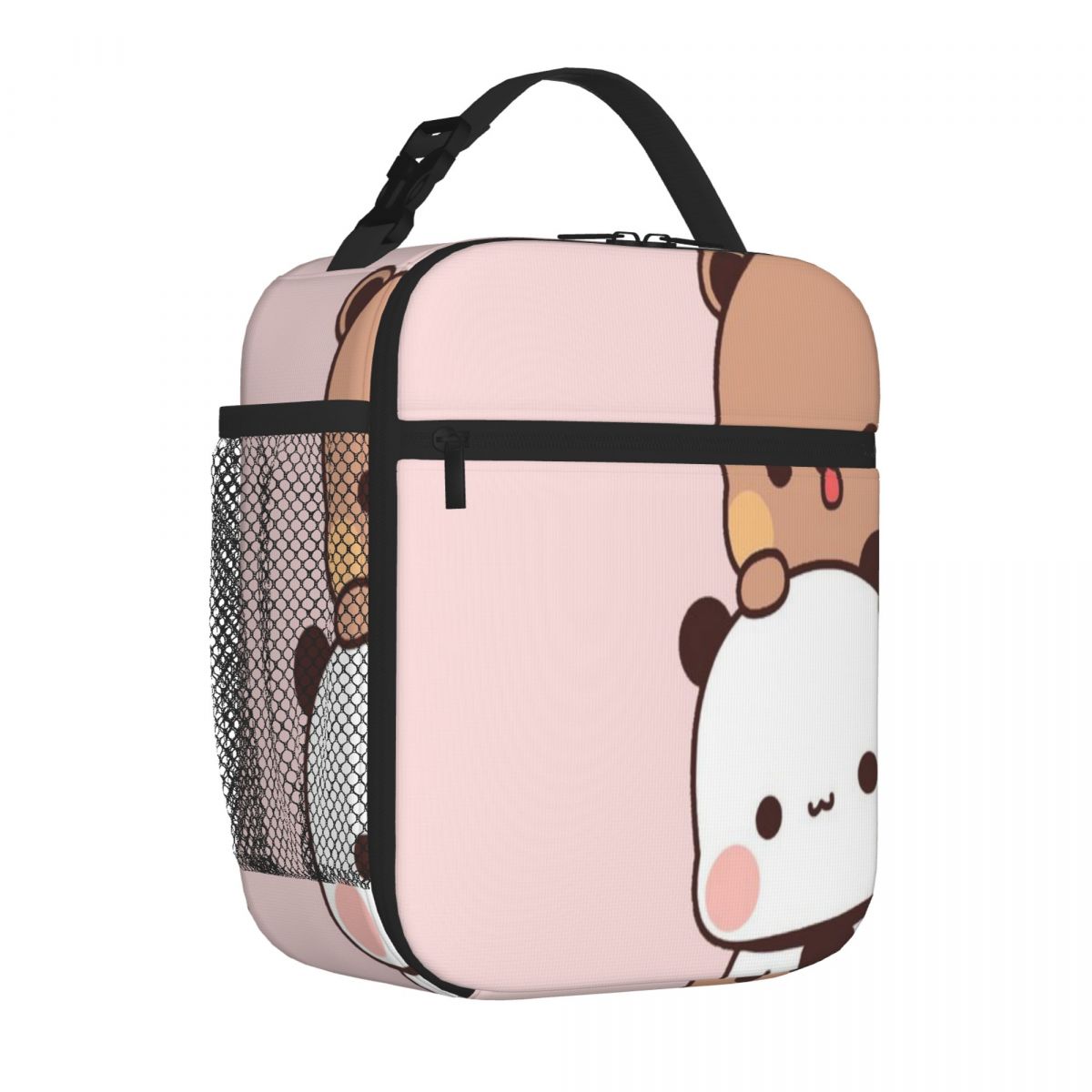 Bestselling Bubu And Dudu Peeking Cute Bear Couple Panda Yier Bubu Brownie Bear Tropical Lunch Carrier Car Travel Lunch Tote One Size