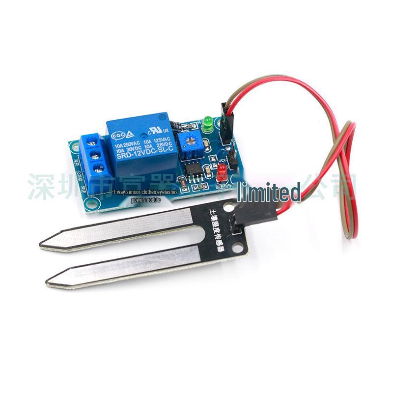 Automatic Watering Relay Module: 5V/12V Low Humidity Soil Moisture Sensor Switch