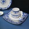 ZISIZ Chinese Style Blue & White Noodle Bowls