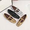 Mary Janes Shoes for Women Square Toe Cutout Buckle T-Strap Ballet Flats Summer Non-Slip Walking Shoes Women's Dressy Shoes Ballerina Mary Jane Flats