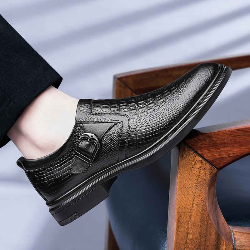Módní Formální kožené boty pro muže Šaty Business Boty Pánské Geometrické Oxfords Party Svatba Běžné Pánské boty