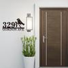 Metal House Number Sign, Bird Theme, Garden Wall Decor, Rustproof Entryway Plaque, Handmade Home Gift