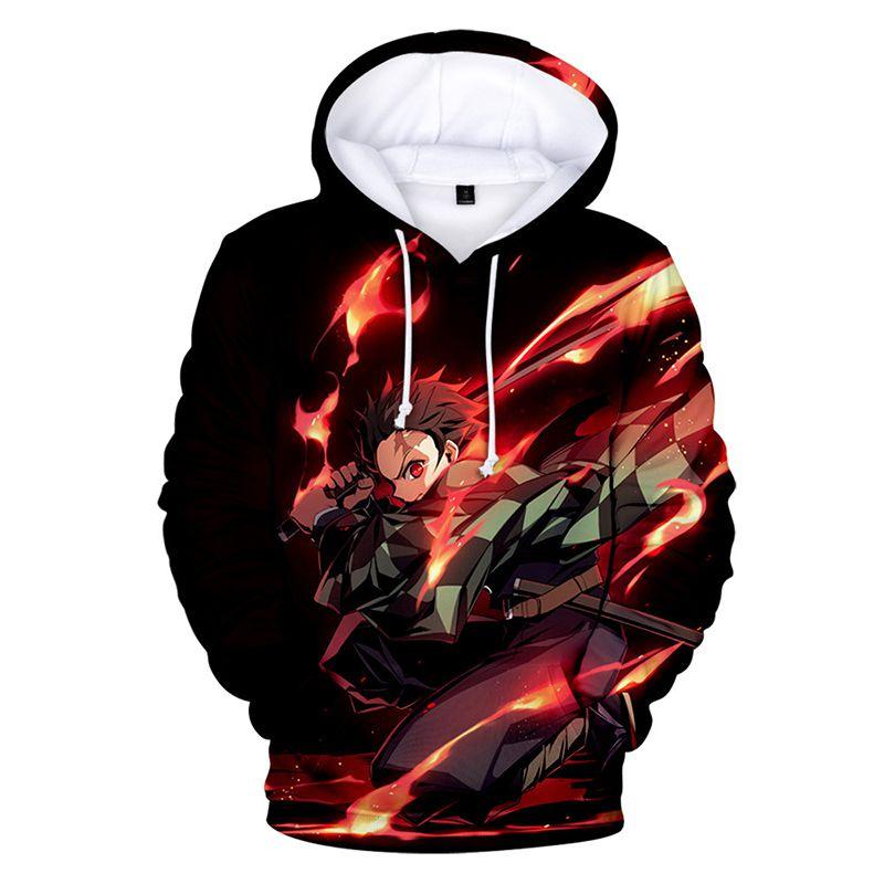 

Vibrant Demon Slayer Kimetsu No Yaiba 3d Printed Hoodie Sweatshirt For Casual Wear #1,S