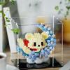 Compatible Leji Building Blocks: Pompompurin, Kuku Mi Flower Moon Cartoon Doll Ornaments
