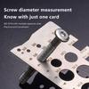 Sliver Thread Checker Screw Measurement Ruler Stainless Steel Caliper Metric Gauge For Measuring Screw Pitch Bit Bolt Nut Screw