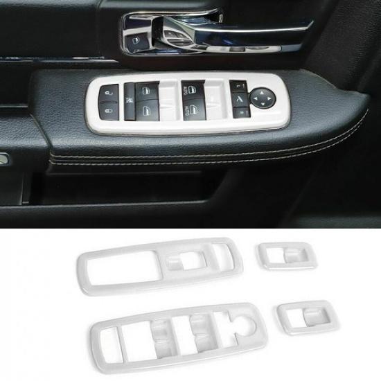 White Window Lift Switch Panel Trim Bezel For Dodge Charger 2011+/Ram 1500 10-17