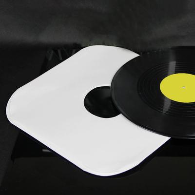 10Pcs 7/10/12 Inch Vinyl Record Inner Sleeves Anti-Static White Kraft Paper Record Inner Bag Protectors Rounded Corne With Hole