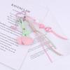 Personality Cherry Keychain Cute Sweet Leather Fruits Keyring Car Key Holder Bag Pendant Decoration Girls Gifts