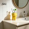 Minimalist Toothbrush Holder 3D Printed Holder, Artistic Tooth Model Stable Base Soft Decor Smiling Stand, Desktop Display Stand for Bathroom