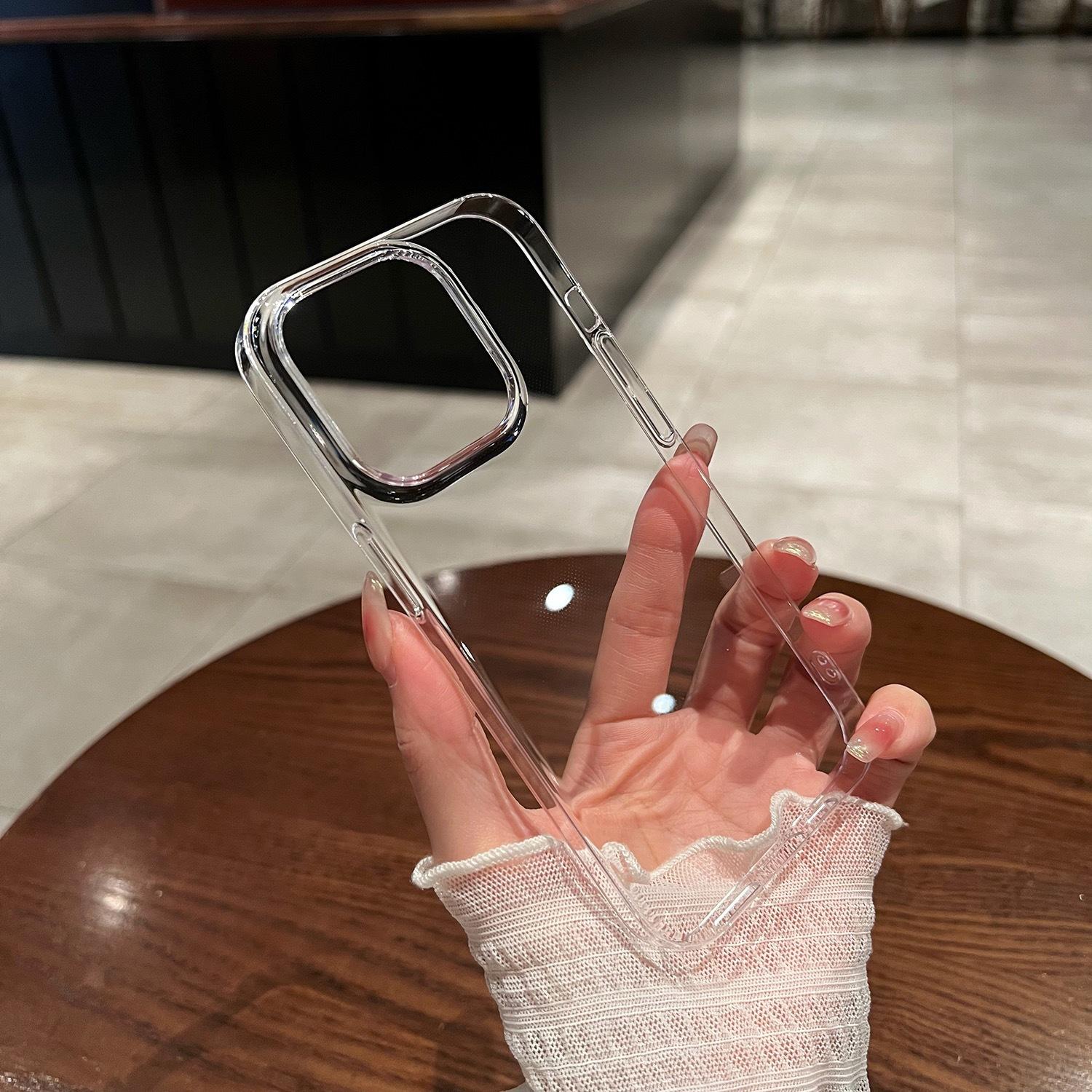 

Подходит для всестороннего защитного чехла для iPhone 16pro 14 Прозрачный 13 Жесткий чехол Xr Материал чехла Apple 15 Чехол для мобильного телефона Apple 7/8p