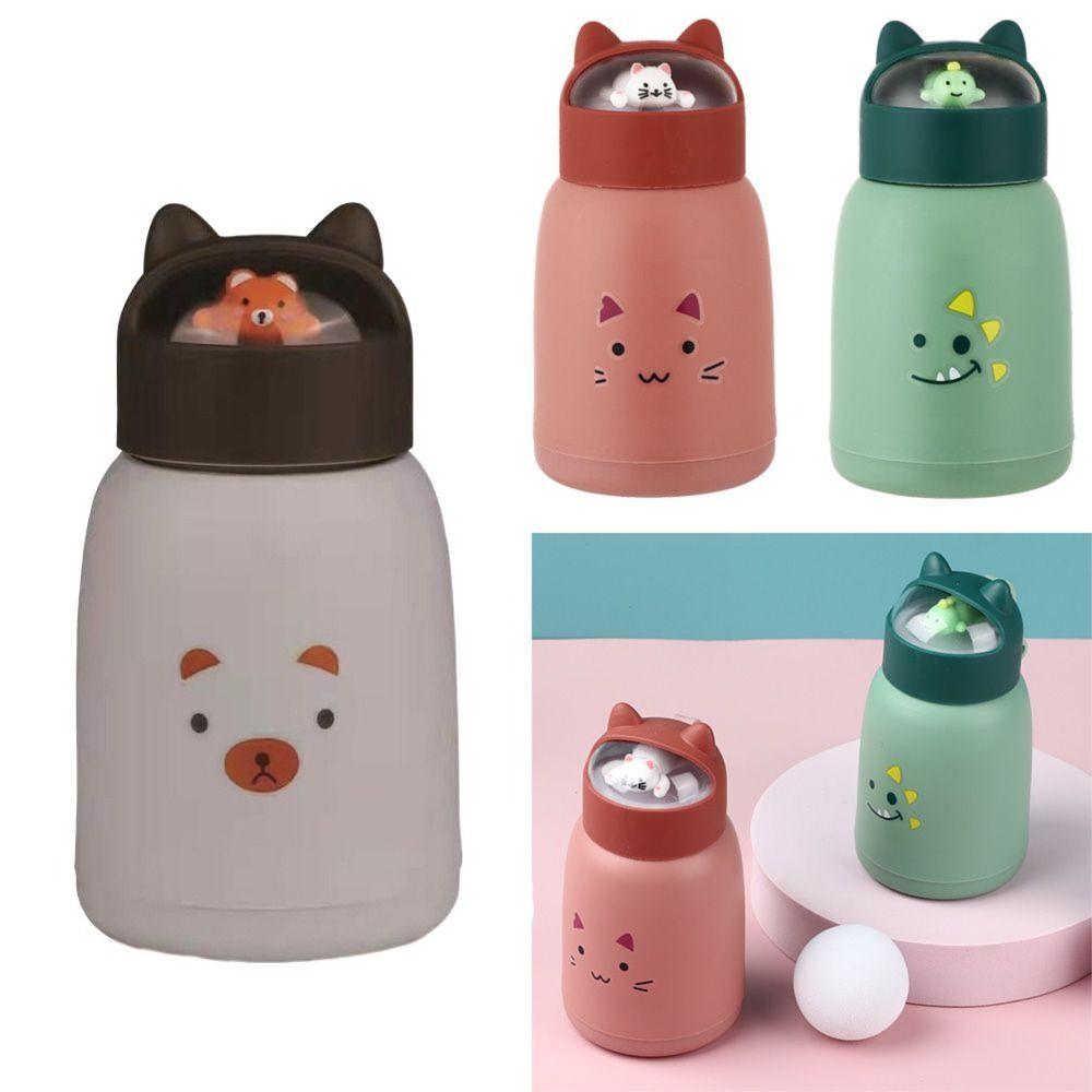 Portable 360ml Capacity Travel Mug Leak Proof Mini Water Bottle Flask Cute Easy Clean Water Mug Gift Purpose
