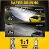 LED H7 Headlight Bulb Kit High Low Beam 30000LM Super Bright 6500K White