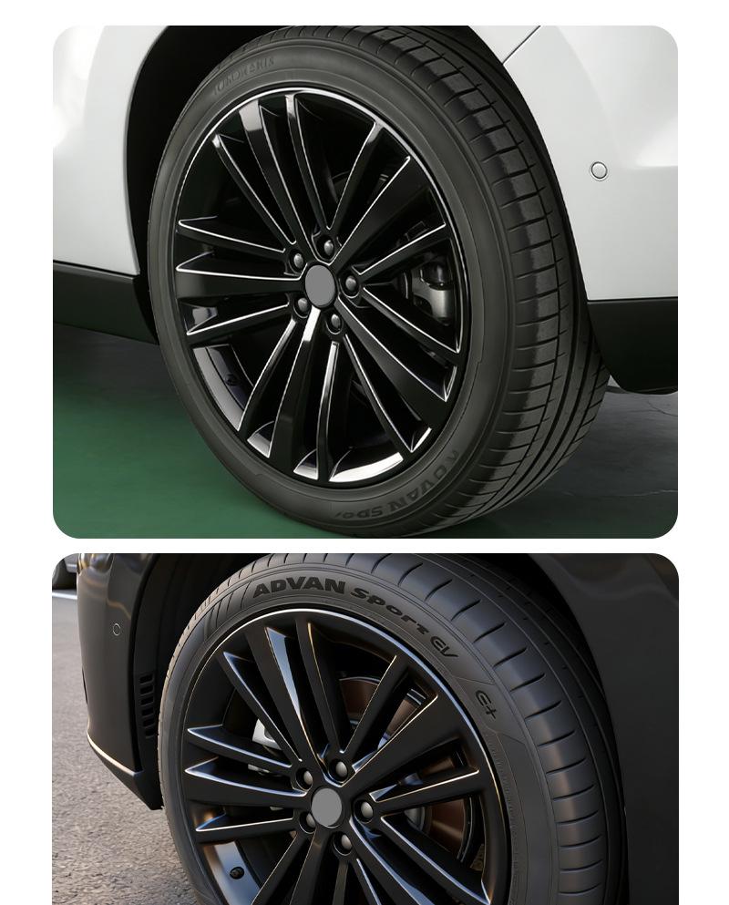 21-Inch Black Wheel Hub Protective Covers for Leapmotor C16/10 - Set of 26