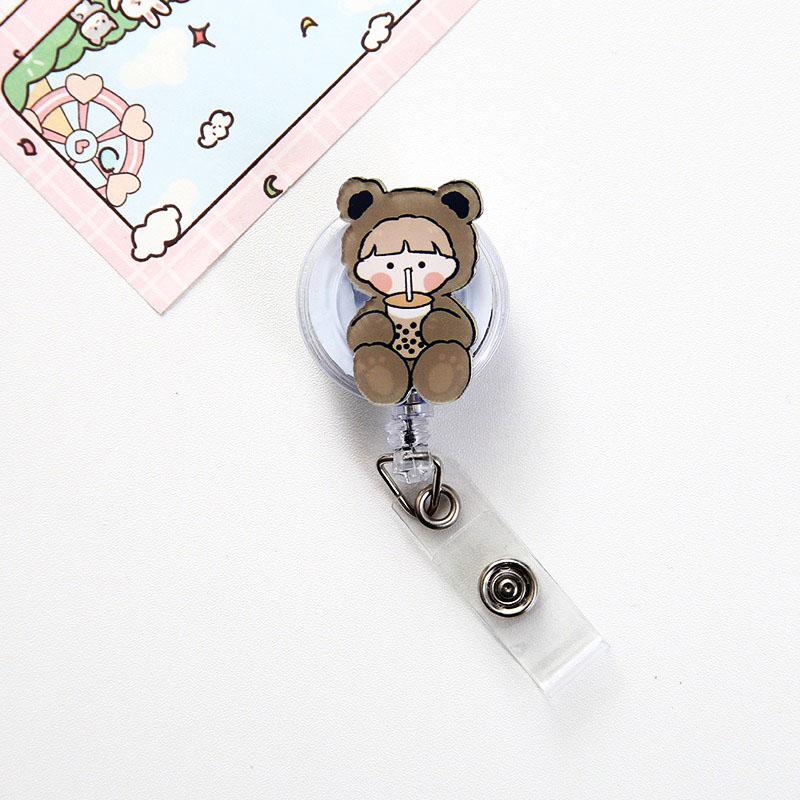 Badge Reel Lightweight ID Card Holder Badge Holder Creative Clip For Costumes Office Use Students