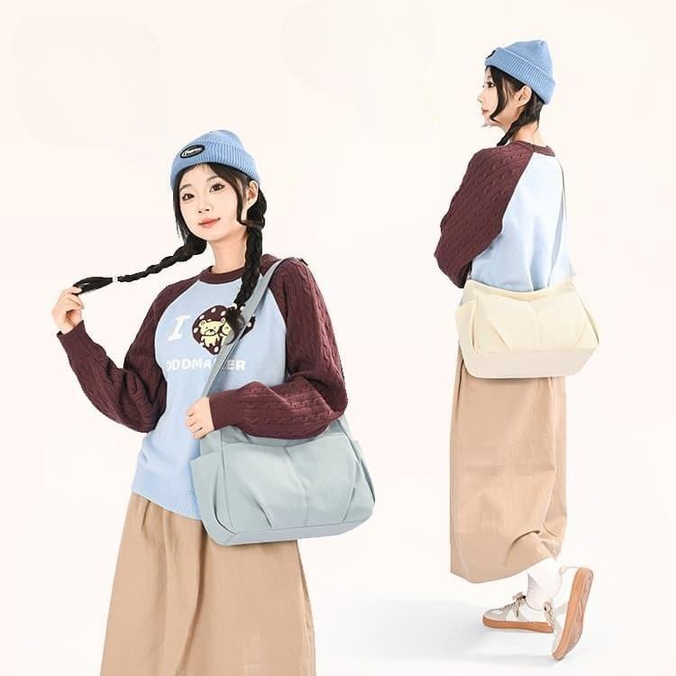 Simple shoulder bag large capacity messenger tote women's bag