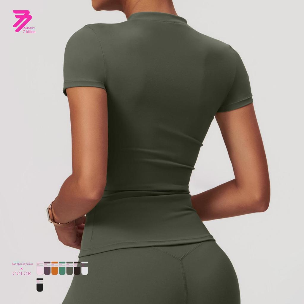 Women's Quick-Dry Short-Sleeve Yoga and Running Top