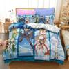 Anime Sword Art Online Bettwäsche-Set Bettbezug Schlafzimmer Deckenbezüge Einzel-Doppel-King-Size Steppdeckenbezug Heimtextilien Werkzeug
