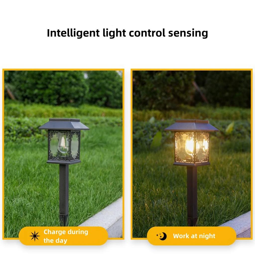 LED Solar Lamp Garden Waterproof Solar Outdoor Powered Lamp Balcony Courtyard Landscape Path Lawn Decorative Sunlight Light