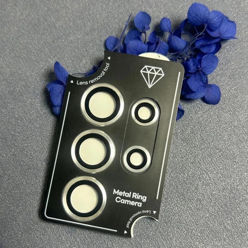 Alloy Ring Tempered Glass Lens Protector For Samsung Galaxy S26 S25 Edge S24 Ultra Plus FE HD Metal Camera Film Cover 1 Set