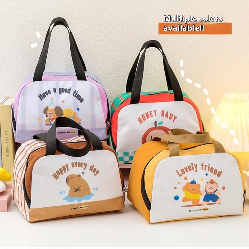 Bento Lunch Box Thermal Bag Large Capacity Food Zipper Storage Bags Container For Cooler Travel Picnic Handbags